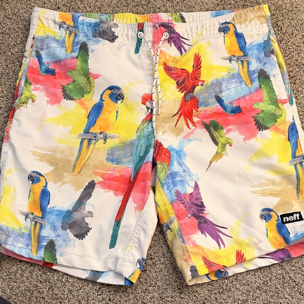 Neff parrot swimming trunks small